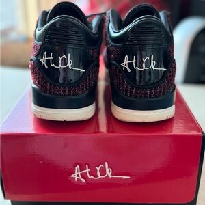 Stylish Black and Red Sneakers